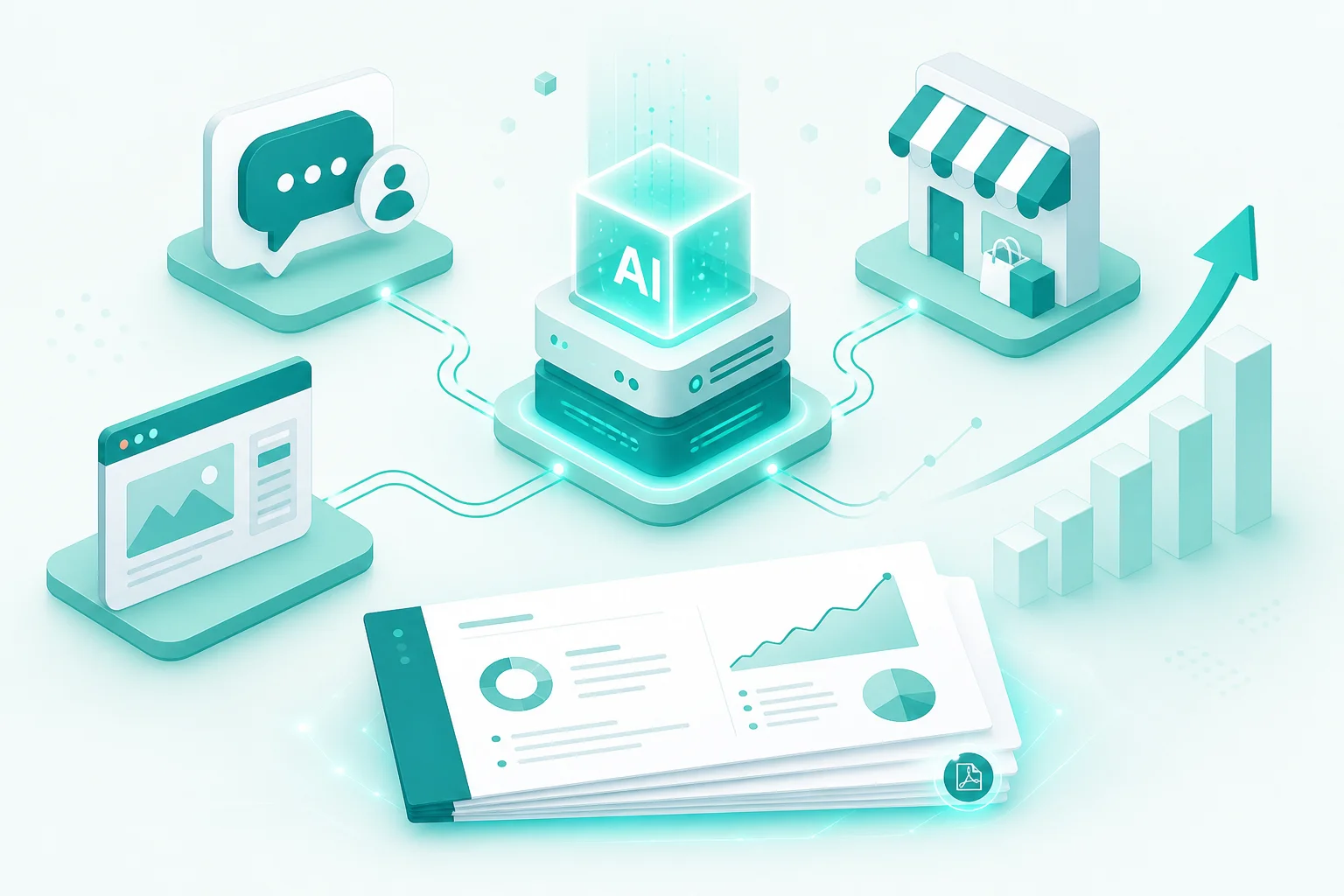 Digital-маркетинг и ИИ-автоматизация как единая система: каналы, CRM и презентация роста бизнеса